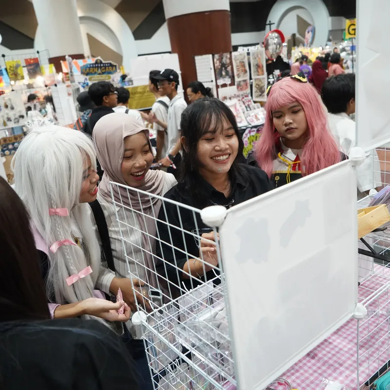 Suasana ruang pameran Chibicon dipenuhi pengunjung
